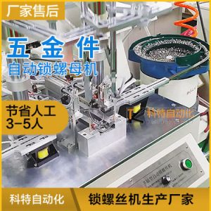五金件自動鎖螺母機(jī) 螺釘穿螺母設(shè)備視頻案例展示