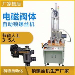 電磁閥閥體多軸多工位獨立螺絲機-吹氣式